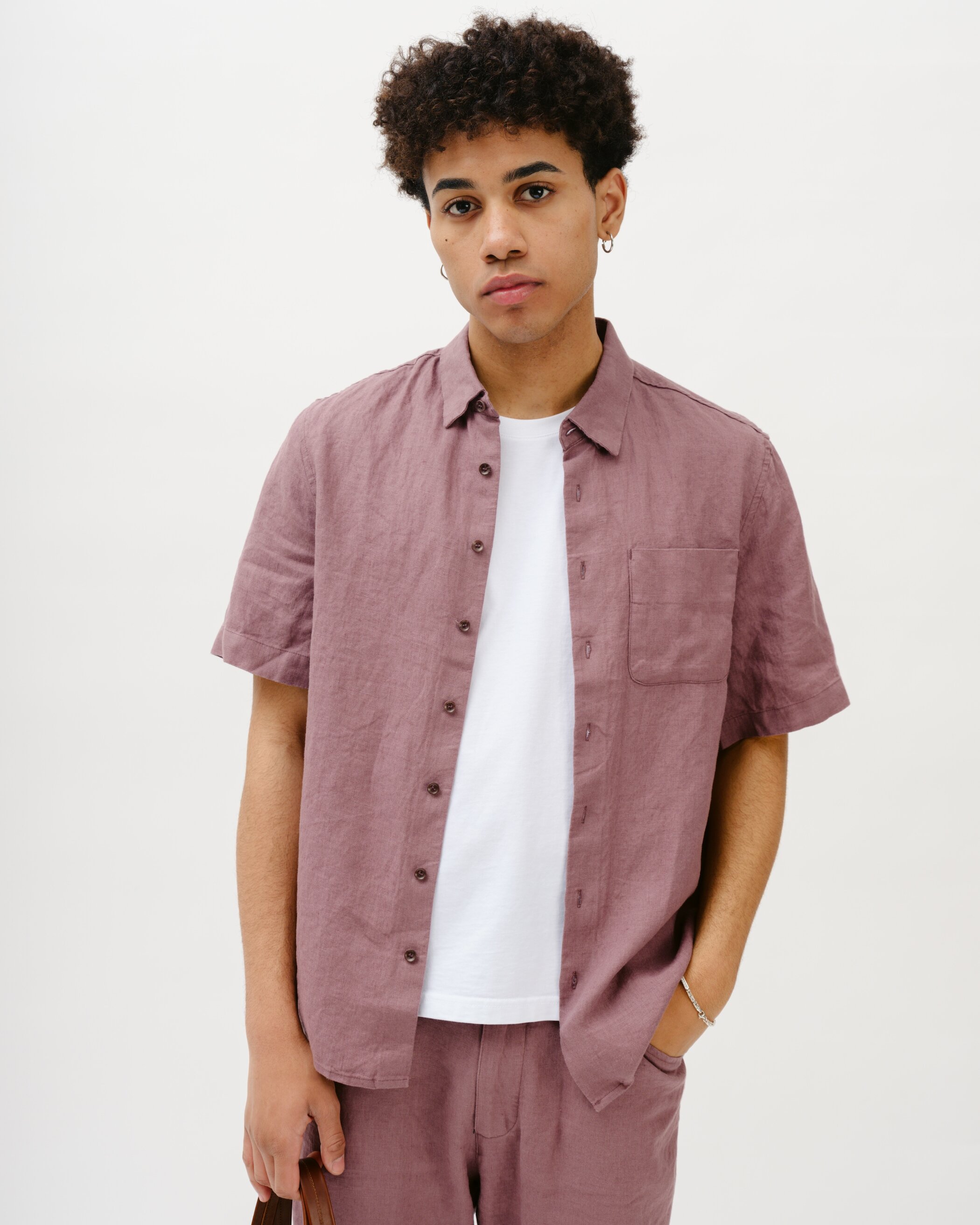 Glein - Linen Short Sleeve Shirt