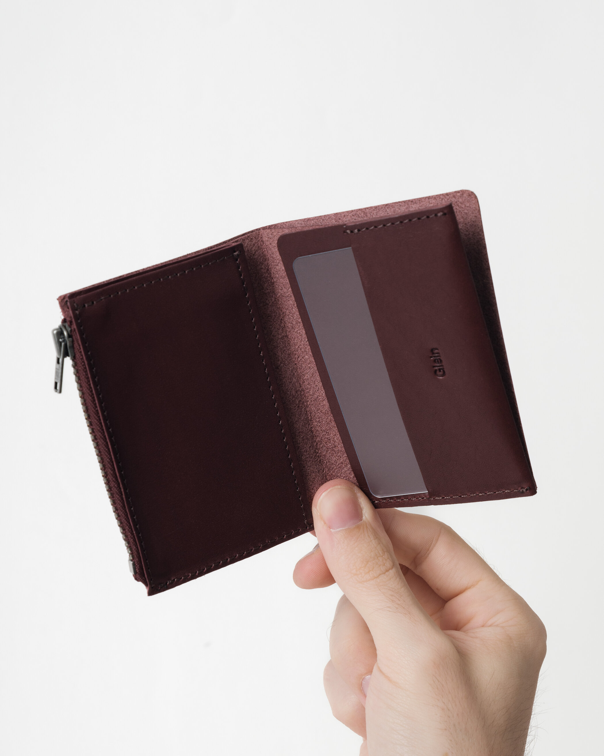 Glein - Pocket Wallet Zip - chianti