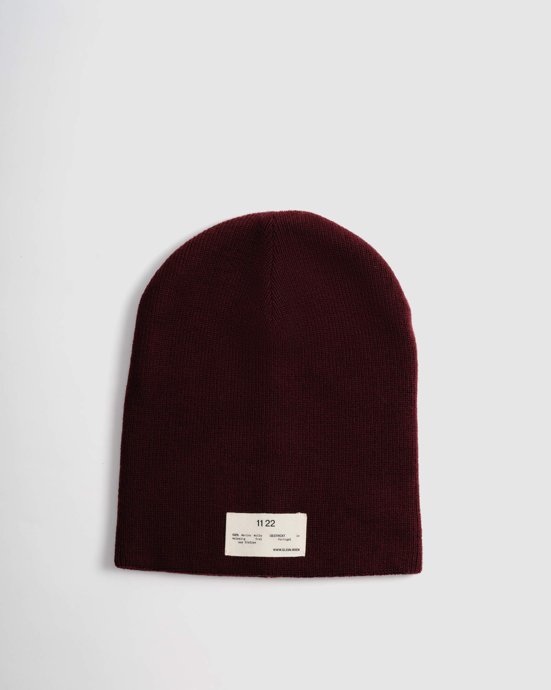 Glein - Heavy Merino Beanie - bordeaux