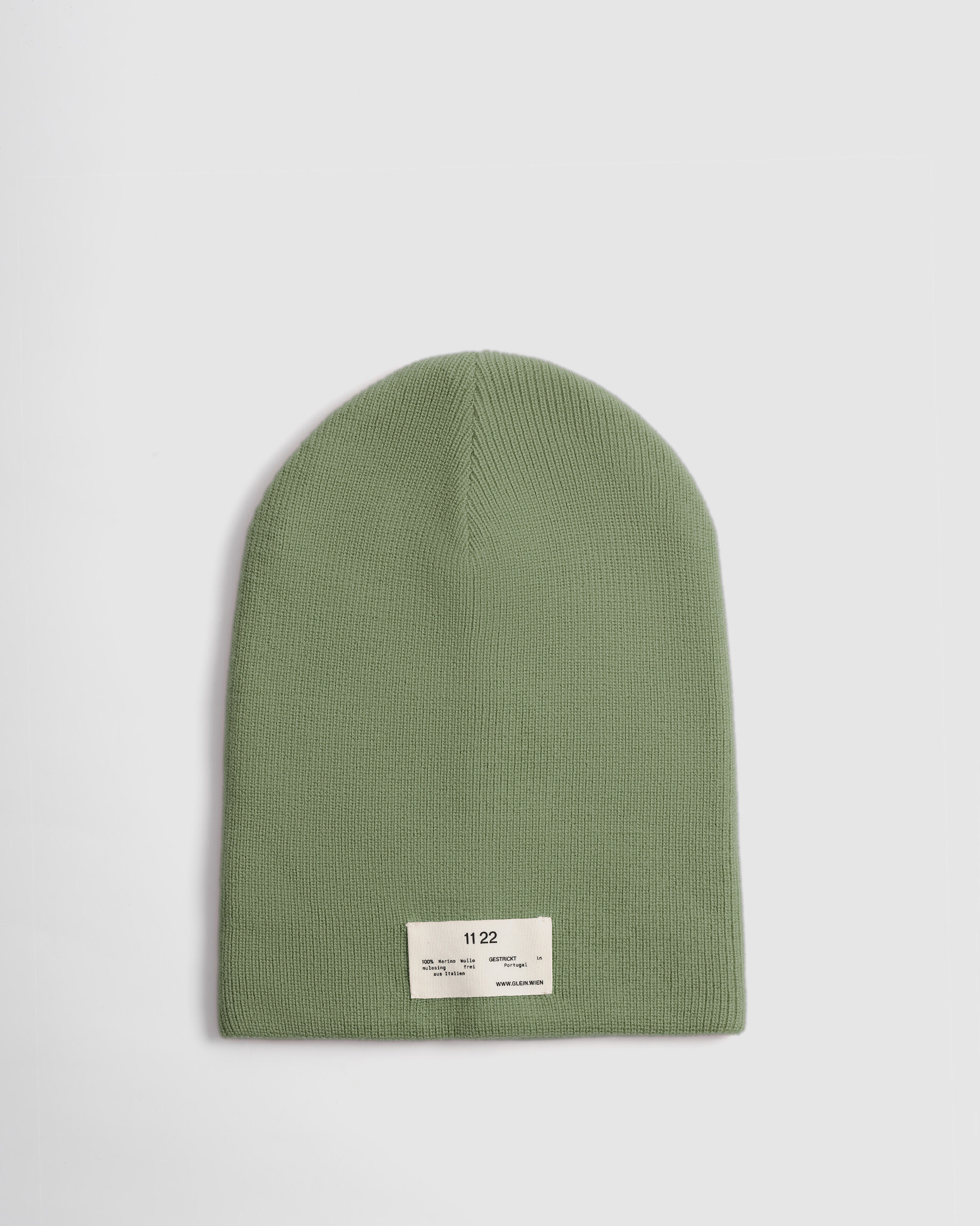 Glein - Heavy Merino Beanie - sage green