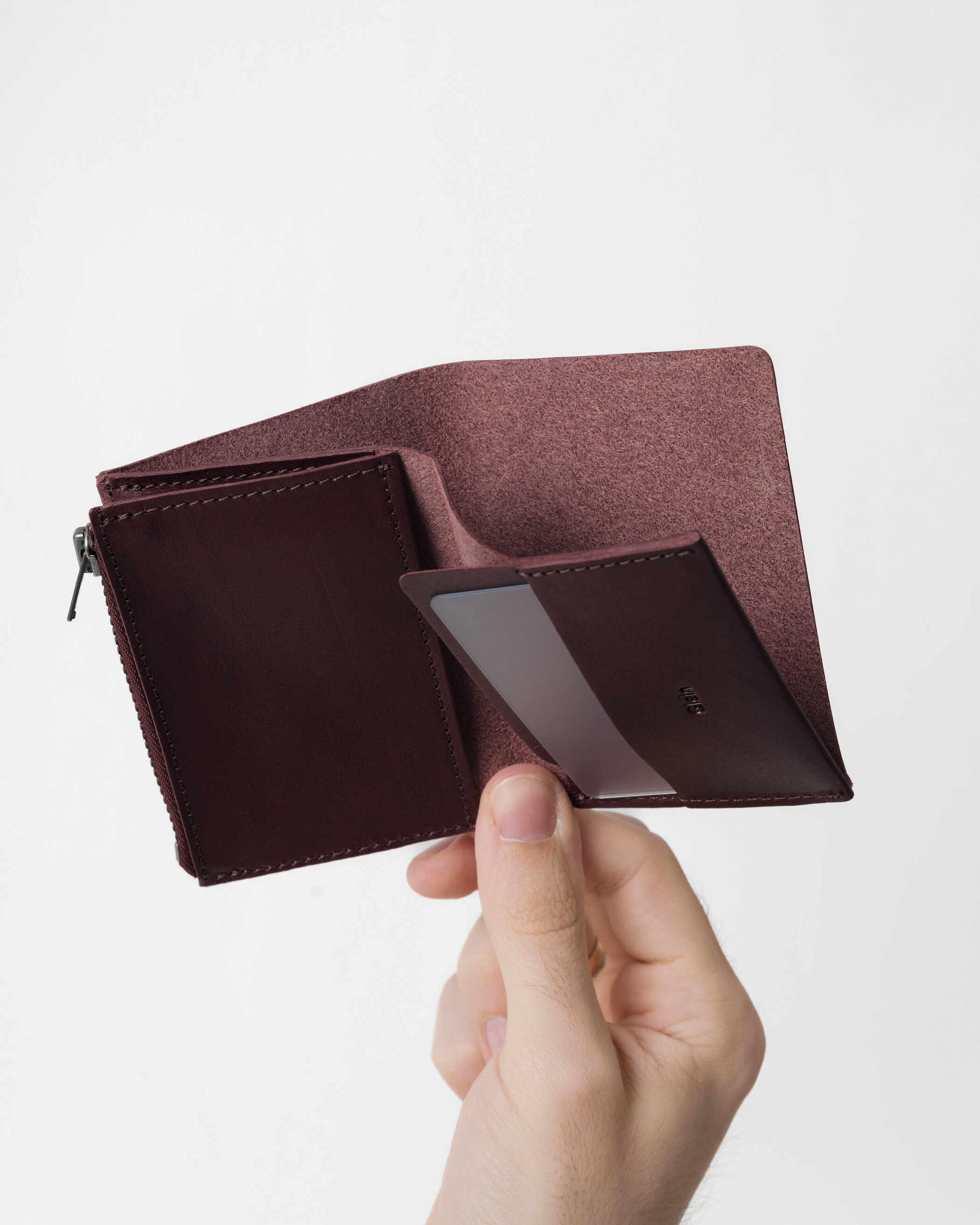 Glein - Pocket Wallet Zip - chianti