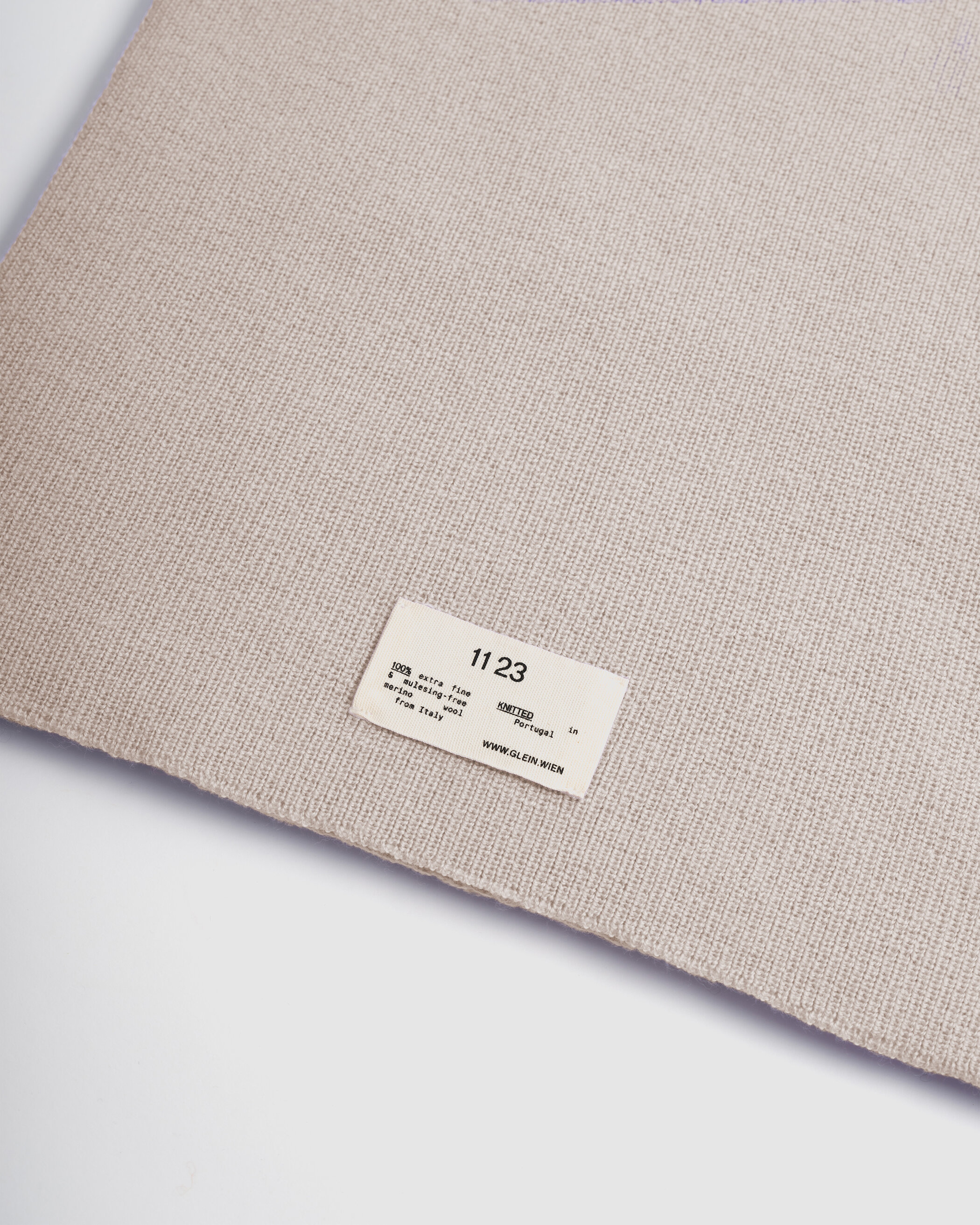 Glein - Heavy Merino Scarf - beige
