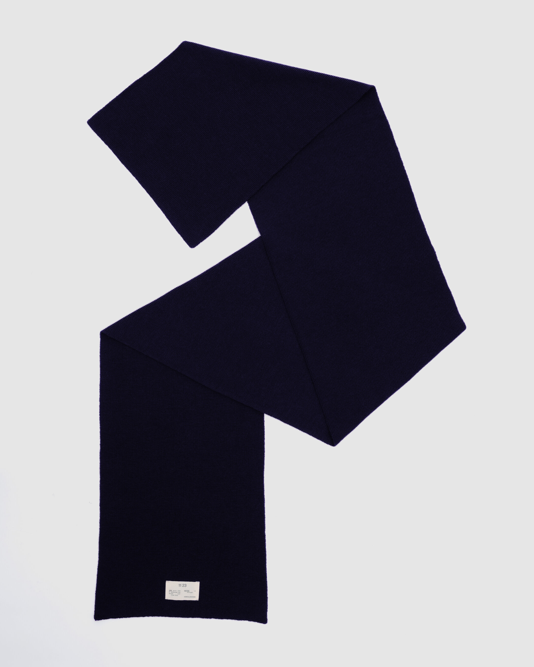 Glein - Heavy Merino Scarf - dark navy