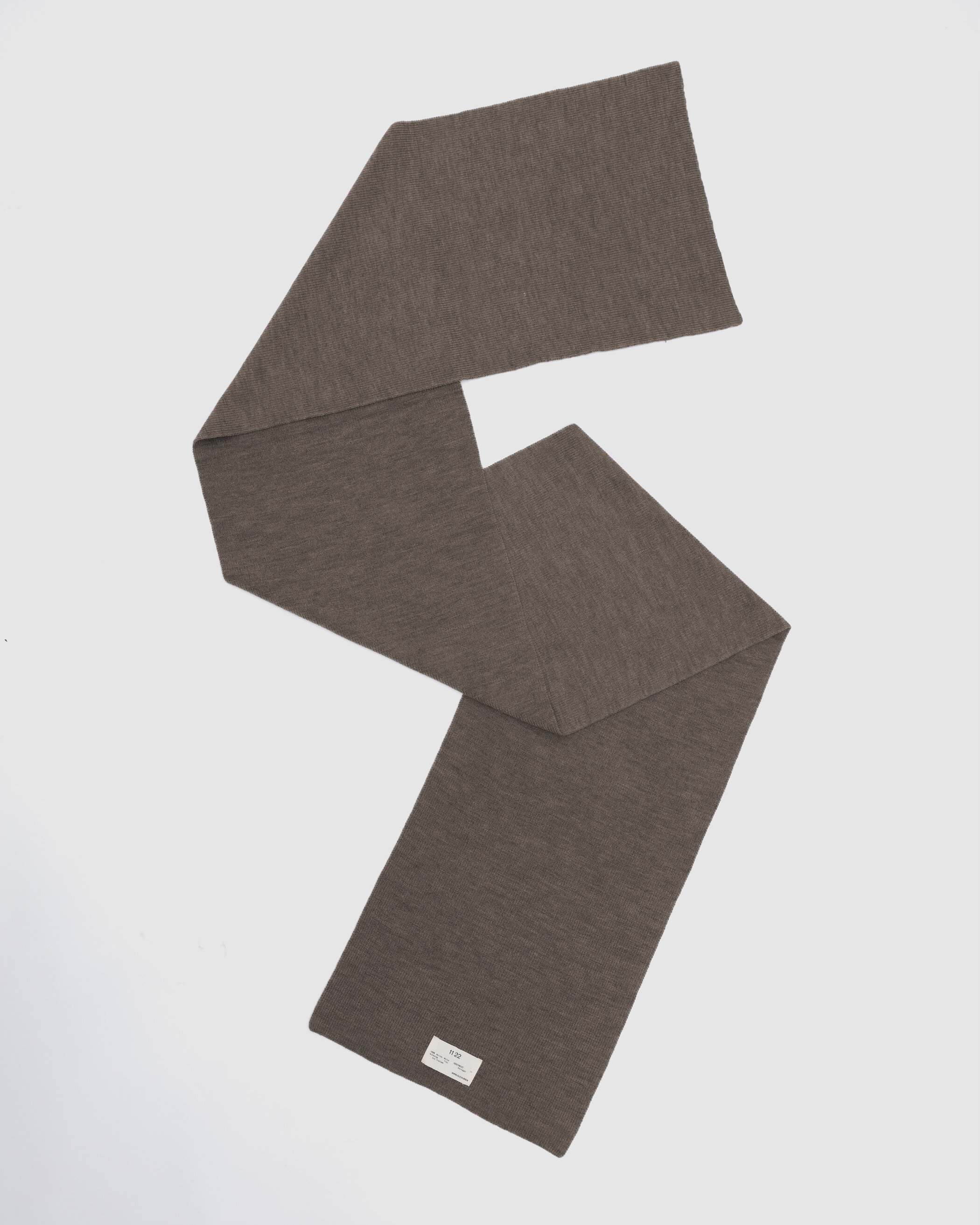 Glein - Heavy Merino Scarf - taupe melange