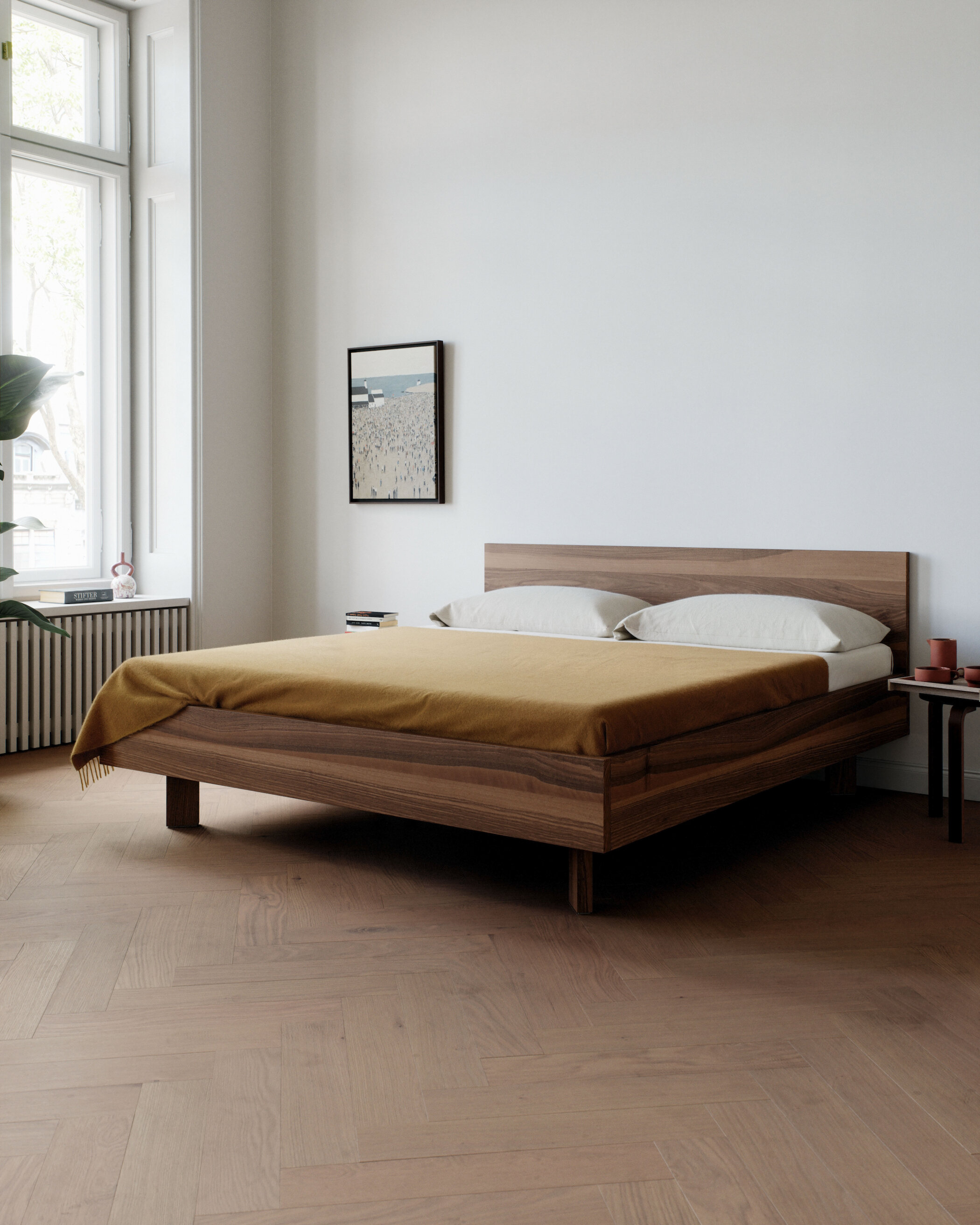 Glein - Bett - Nuss geölt