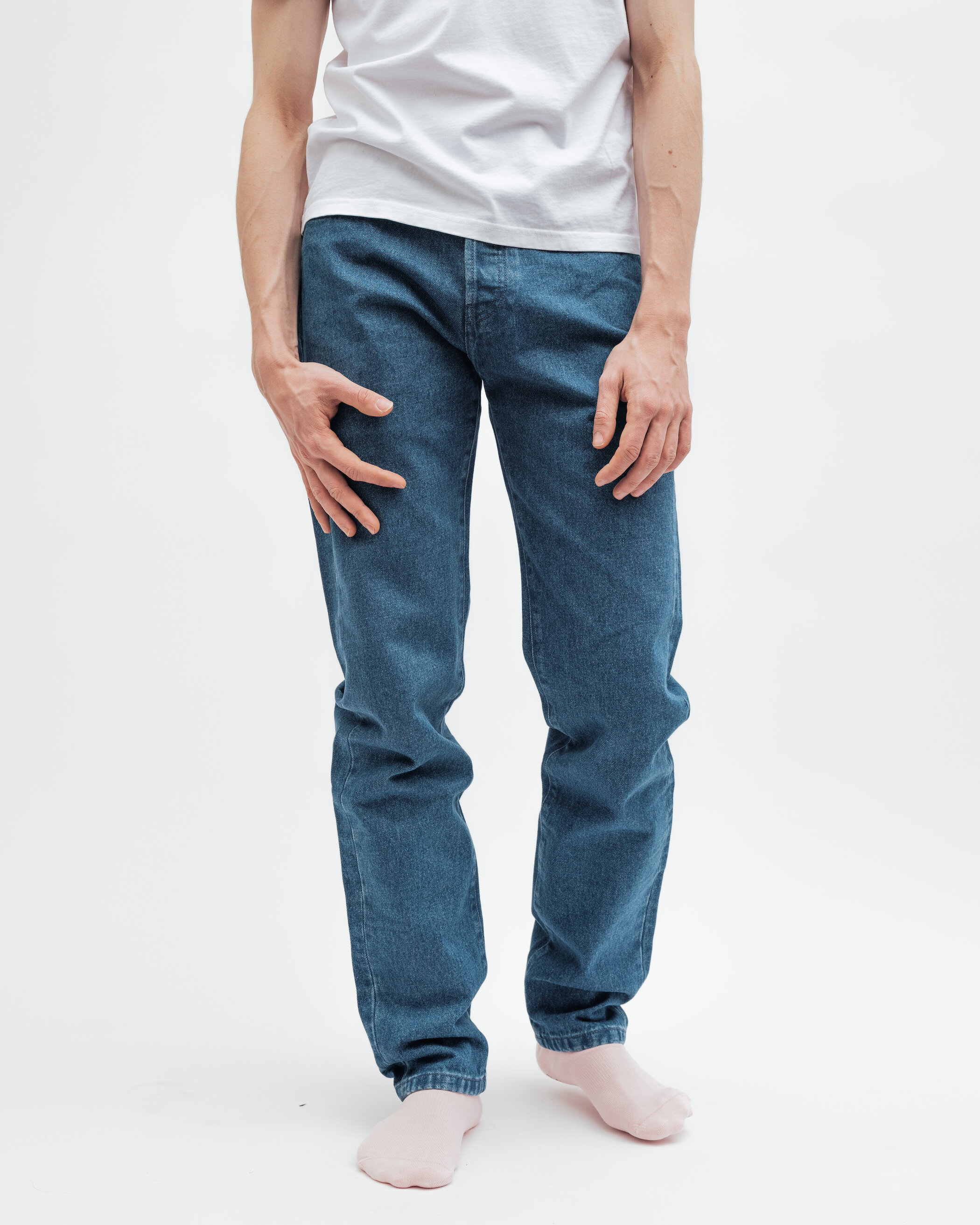 Glein - Classic Fit Jeans - washed indigo
