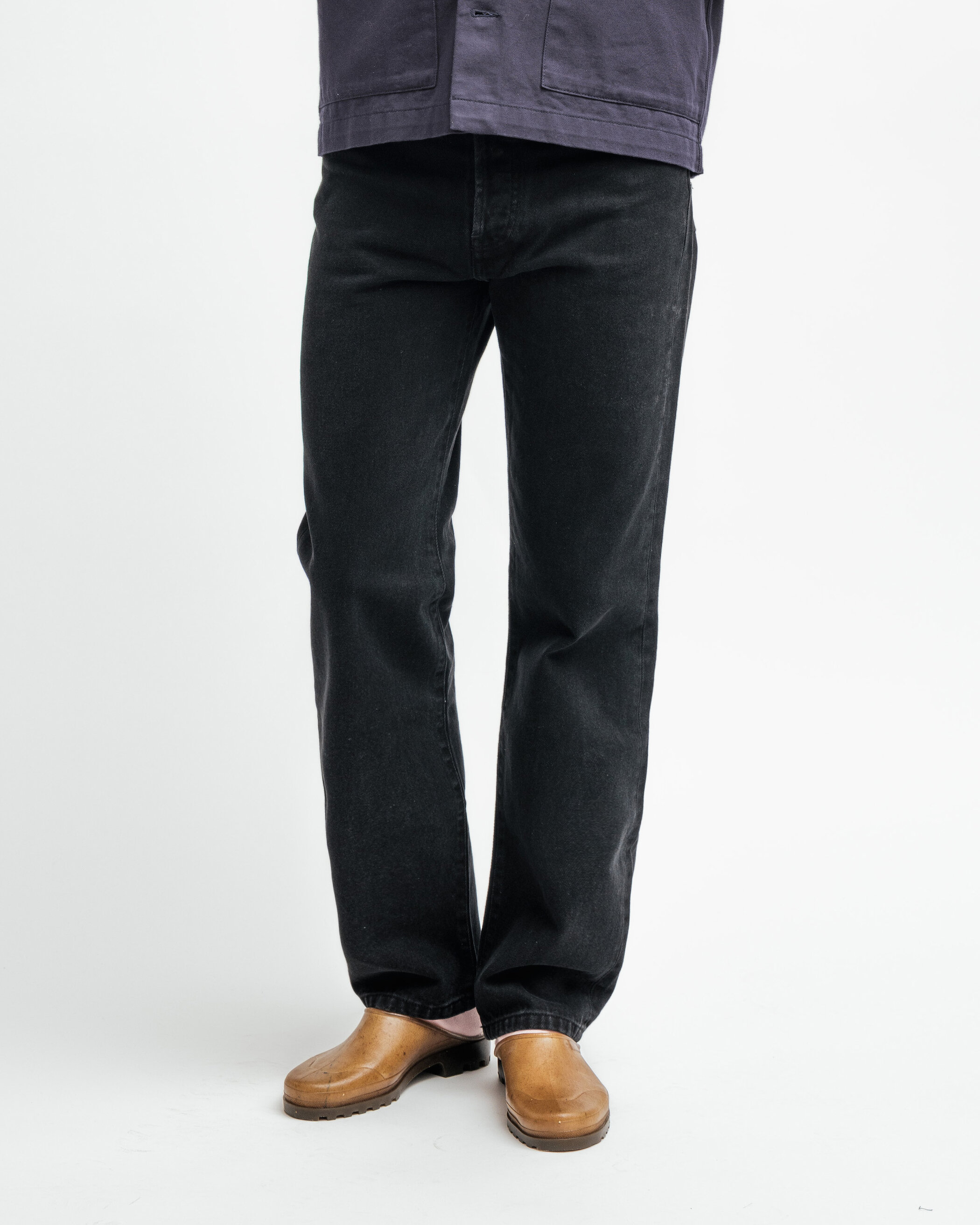 Glein - Relaxed Fit Jeans - washed black