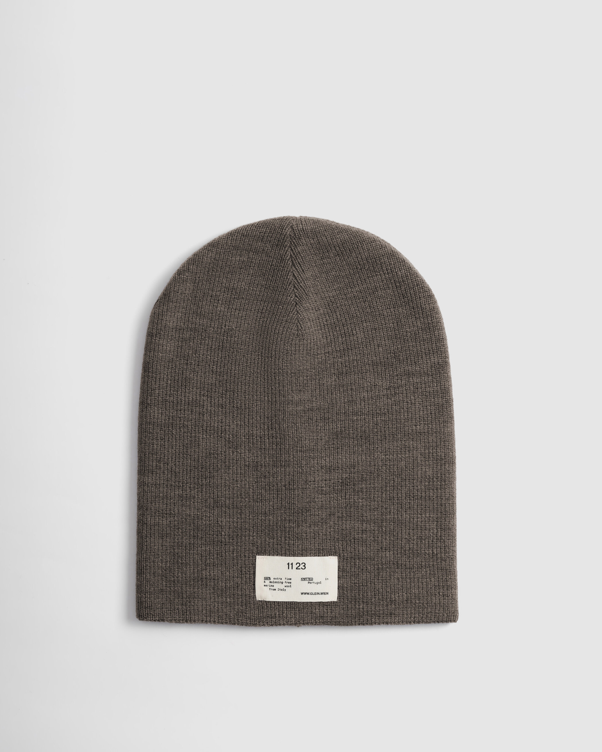Glein - Heavy Merino Beanie - taupe melange