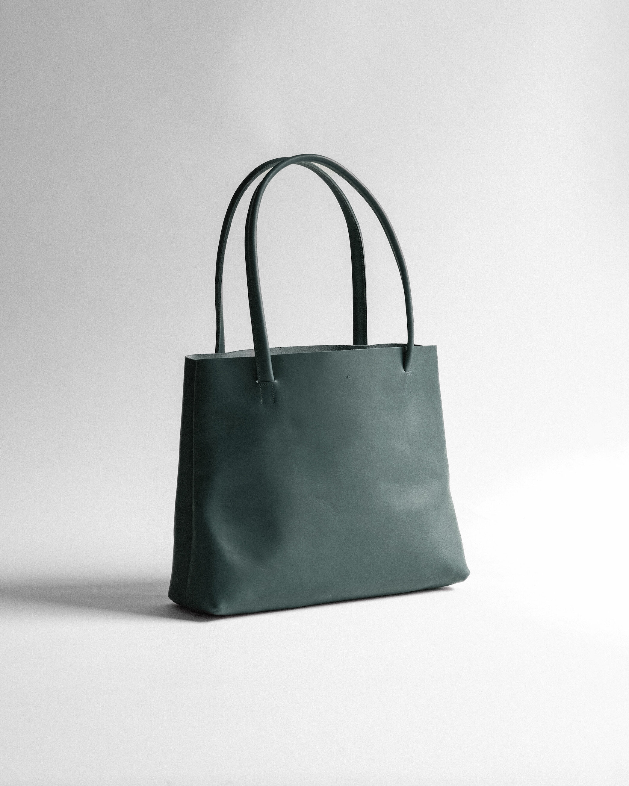 Glein - Vacchetta Tote Bag - petrolio