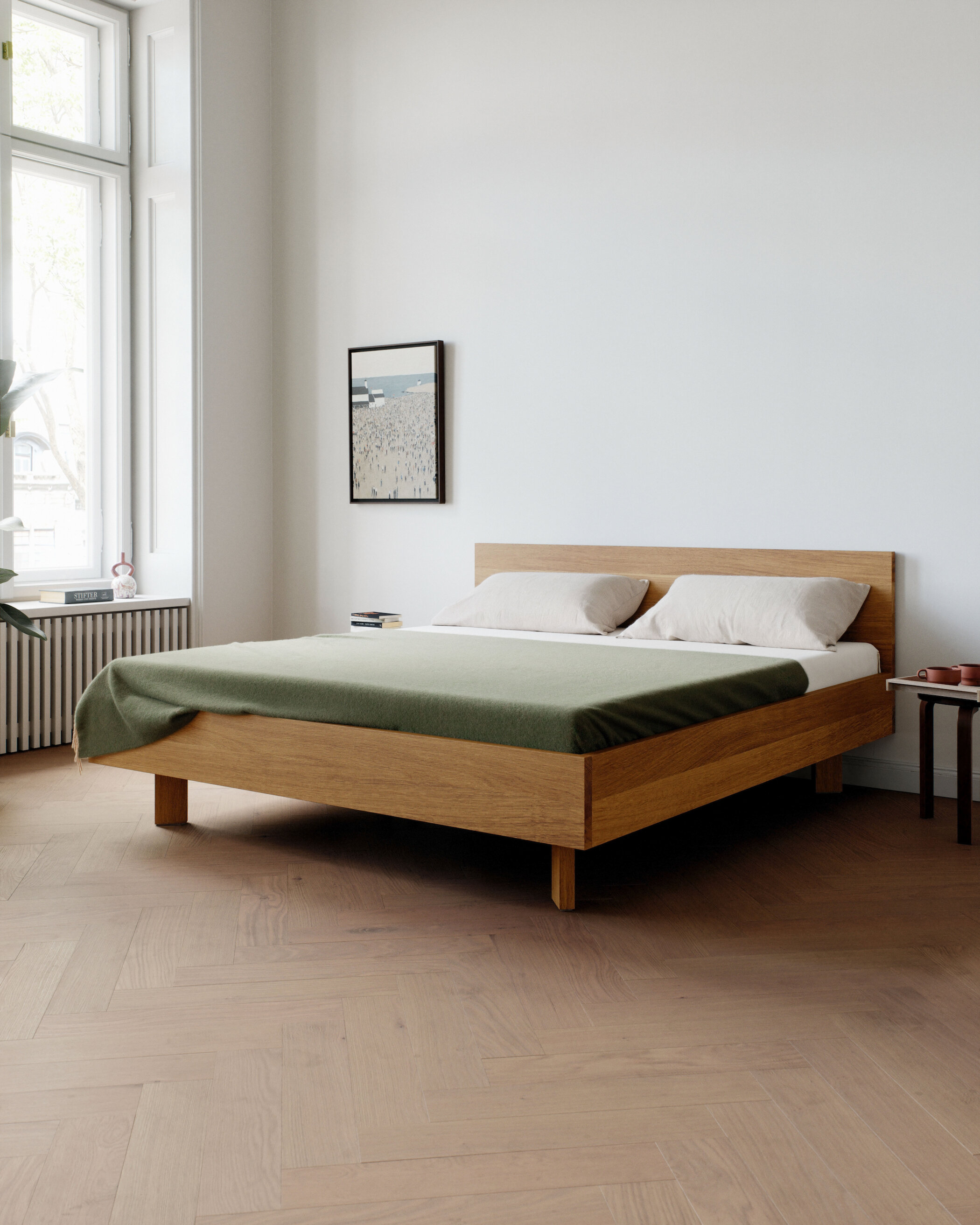 Glein - Bett - Eiche geölt