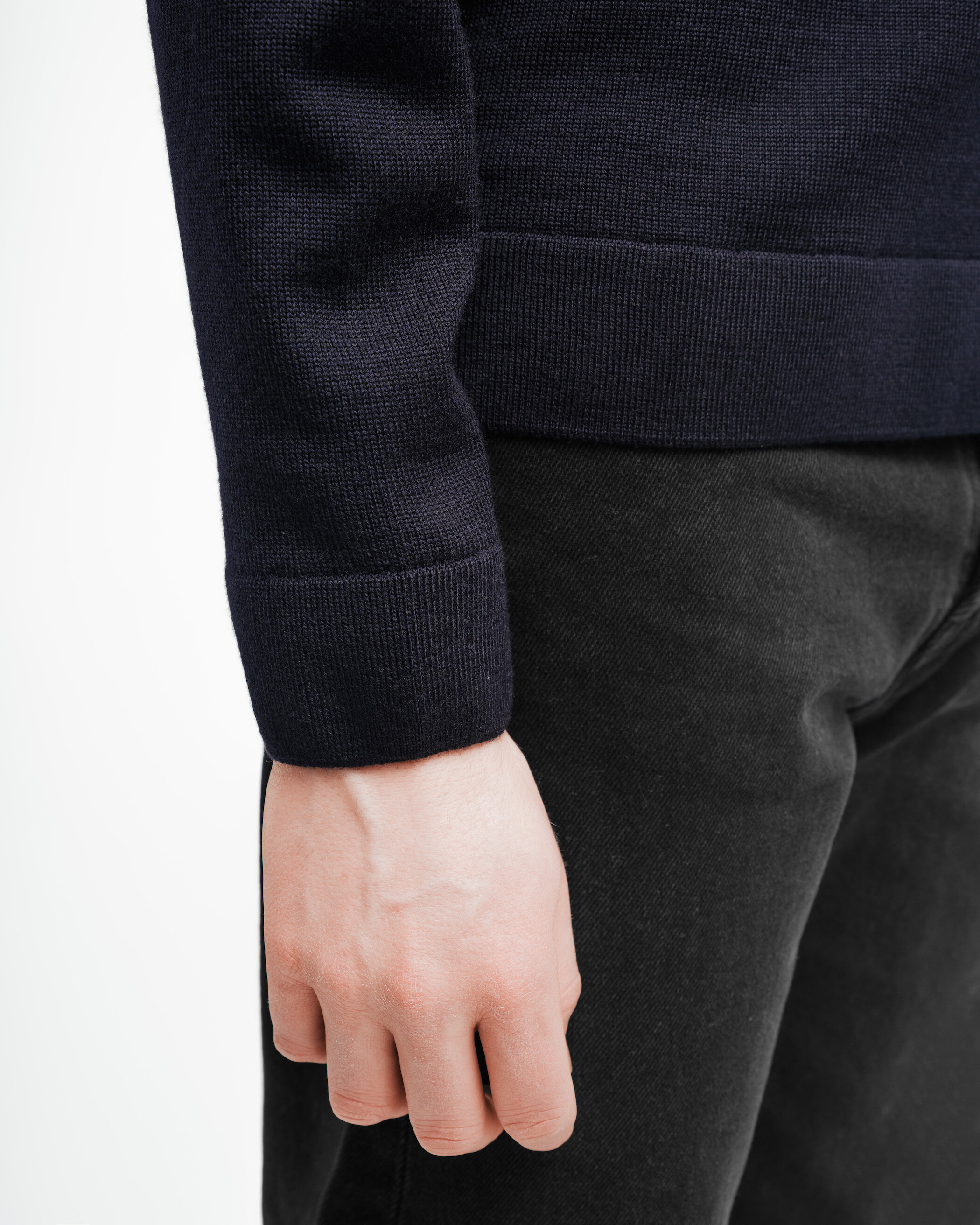 Glein - Heavy Merino Jumper - dark navy