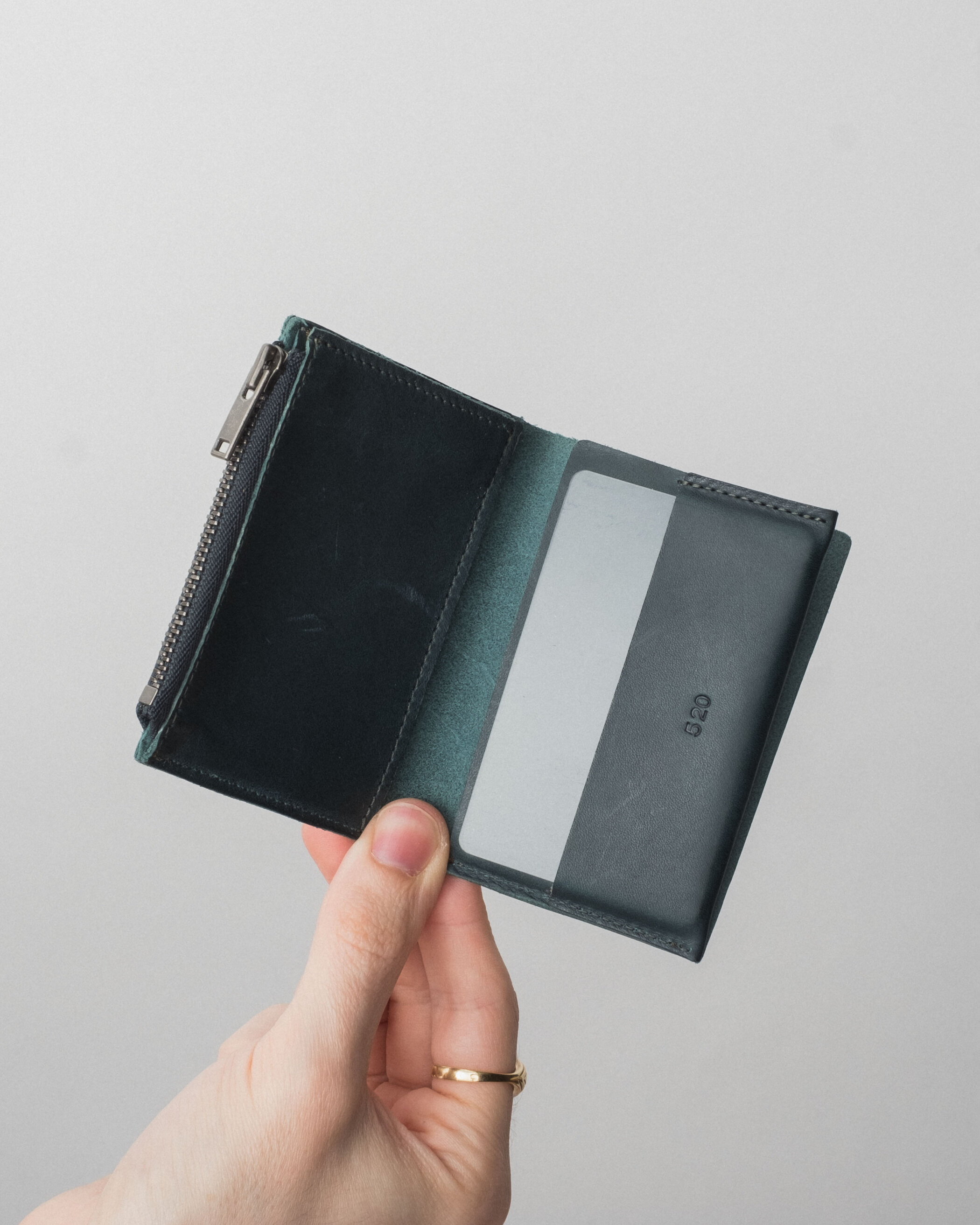 Glein - Pocket Wallet Zip - petrolio